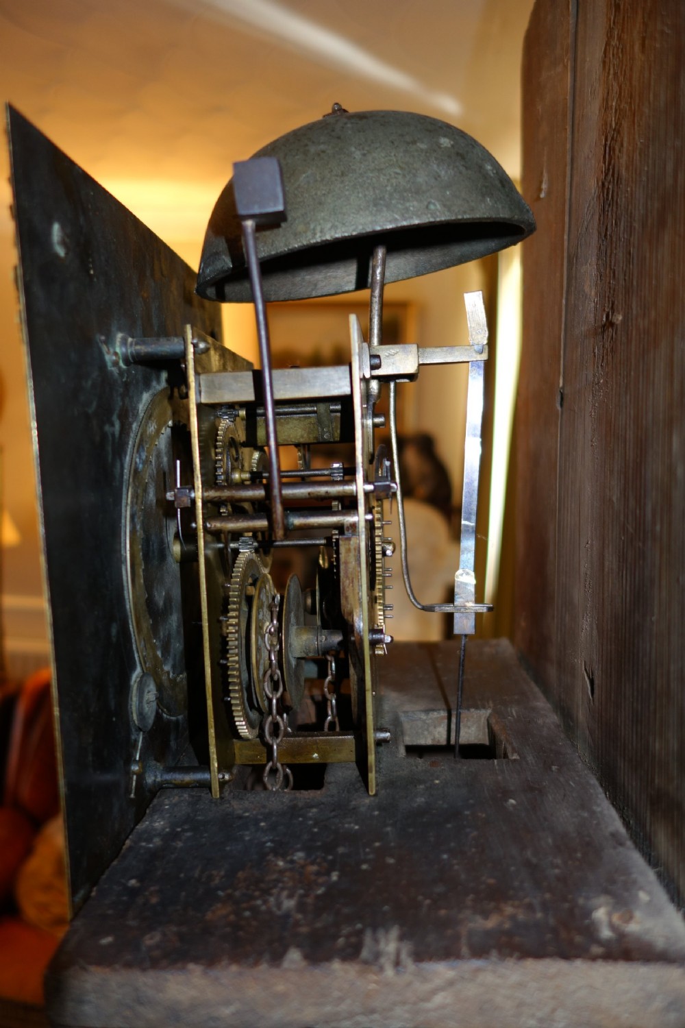 Cottage Pine Late 18th Century Georgian (George III) Grandmother or Grandfather Longcase Clock by John Reynolds - UK Delivery & Set Up Available  View IV