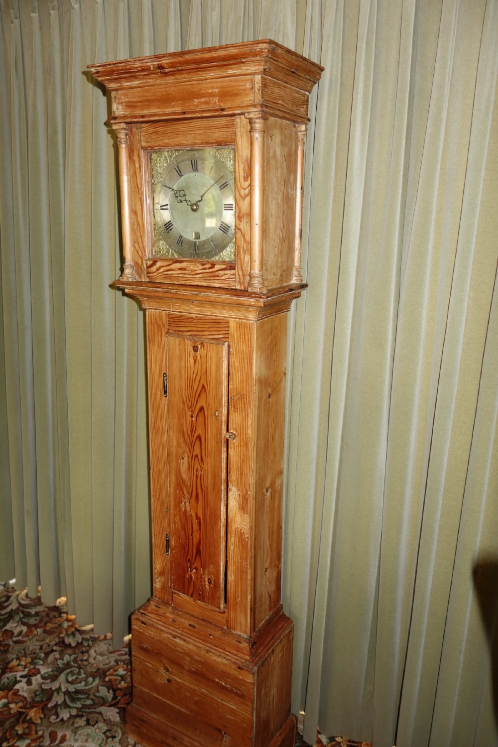 Cottage Pine Late 18th Century Georgian (George III) Grandmother or Grandfather Longcase Clock by John Reynolds - UK Delivery & Set Up Available  View VI