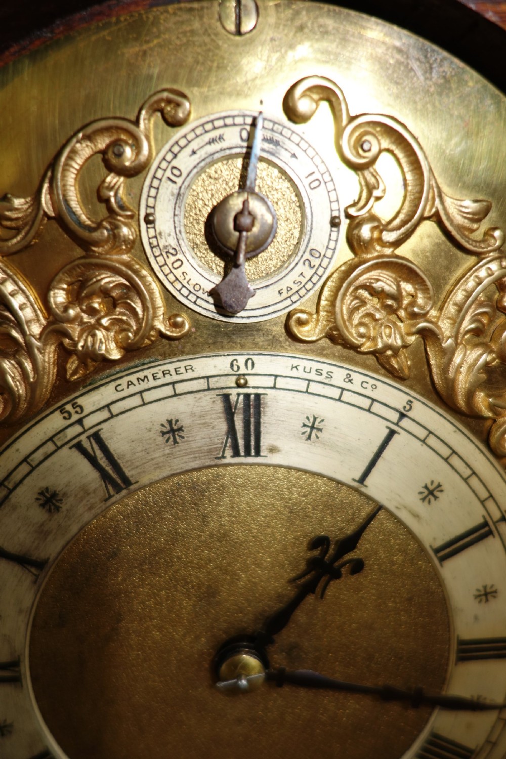 Petit 19th Century Bracket or Mantel Clock by Camerer Kuss & Co. (later to become Camerer Cuss & Co) with a Quality 8 Day WH Sch Striking Clock View IV