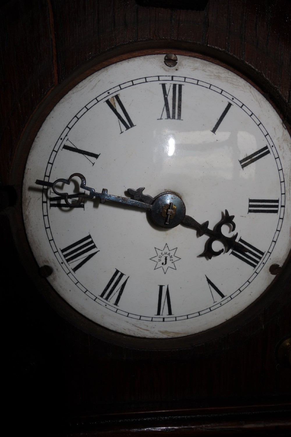 Swinging Maiden Pendulum Automaton Black Forest Junghans  Mantel Wooden Chalet Clock - Late 19th/Early 20th Century View IV