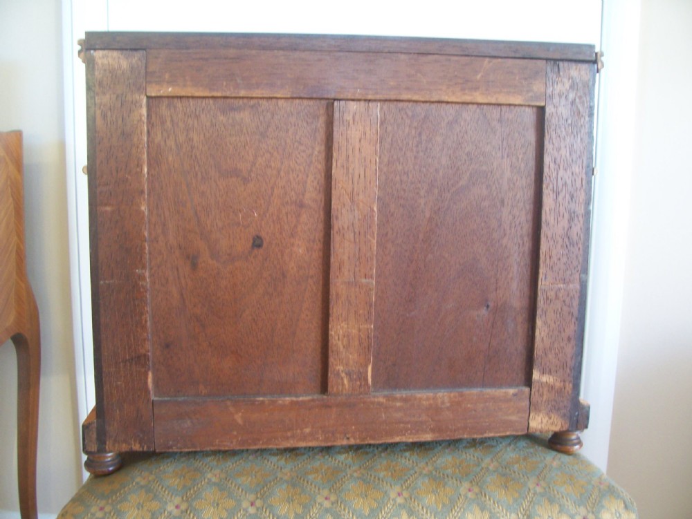 c19th French inlaid jewellery cabinet miniature chest View VIII