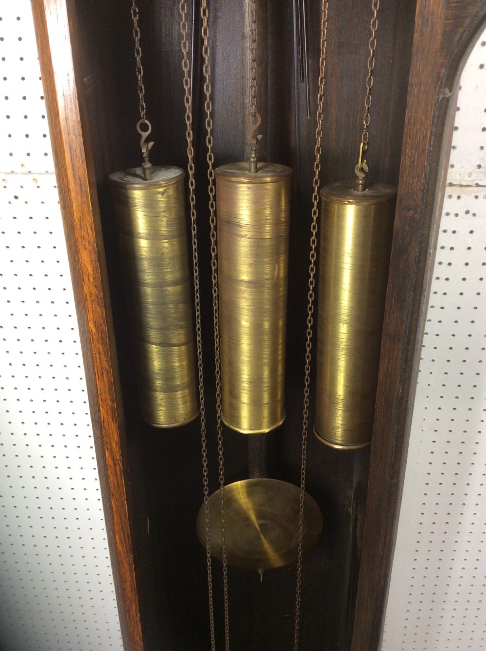 Good Quality Triple Weight Westminster Chiming Musical Grandmother/Grandfather Longcase Clock - 1920 - Georgian Style - Glass Door View V