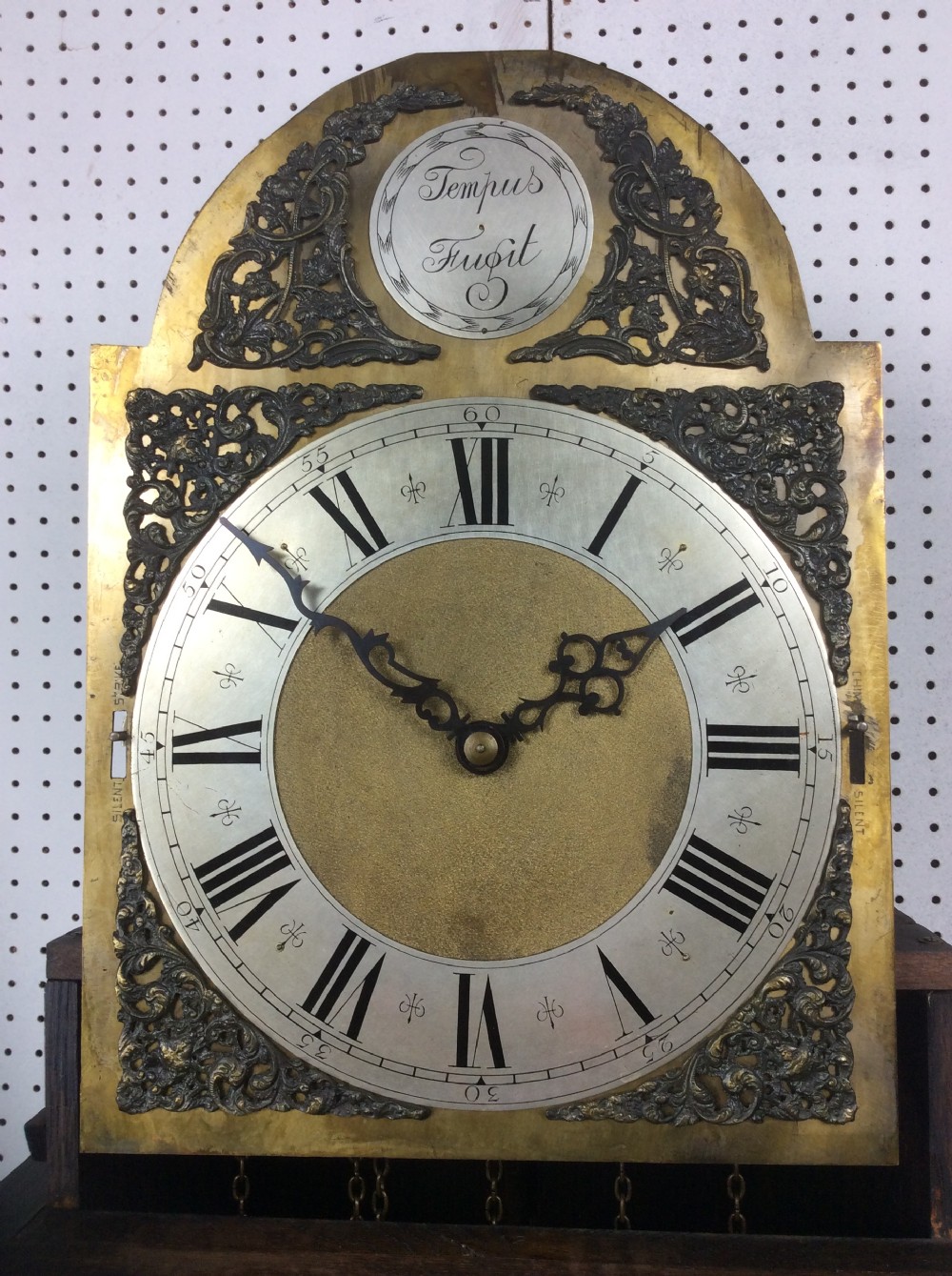 Mellow Sounding Triple Weight Westminster Chiming Musical Grandmother/Grandfather Longcase Clock with Glass Trunk Door View II