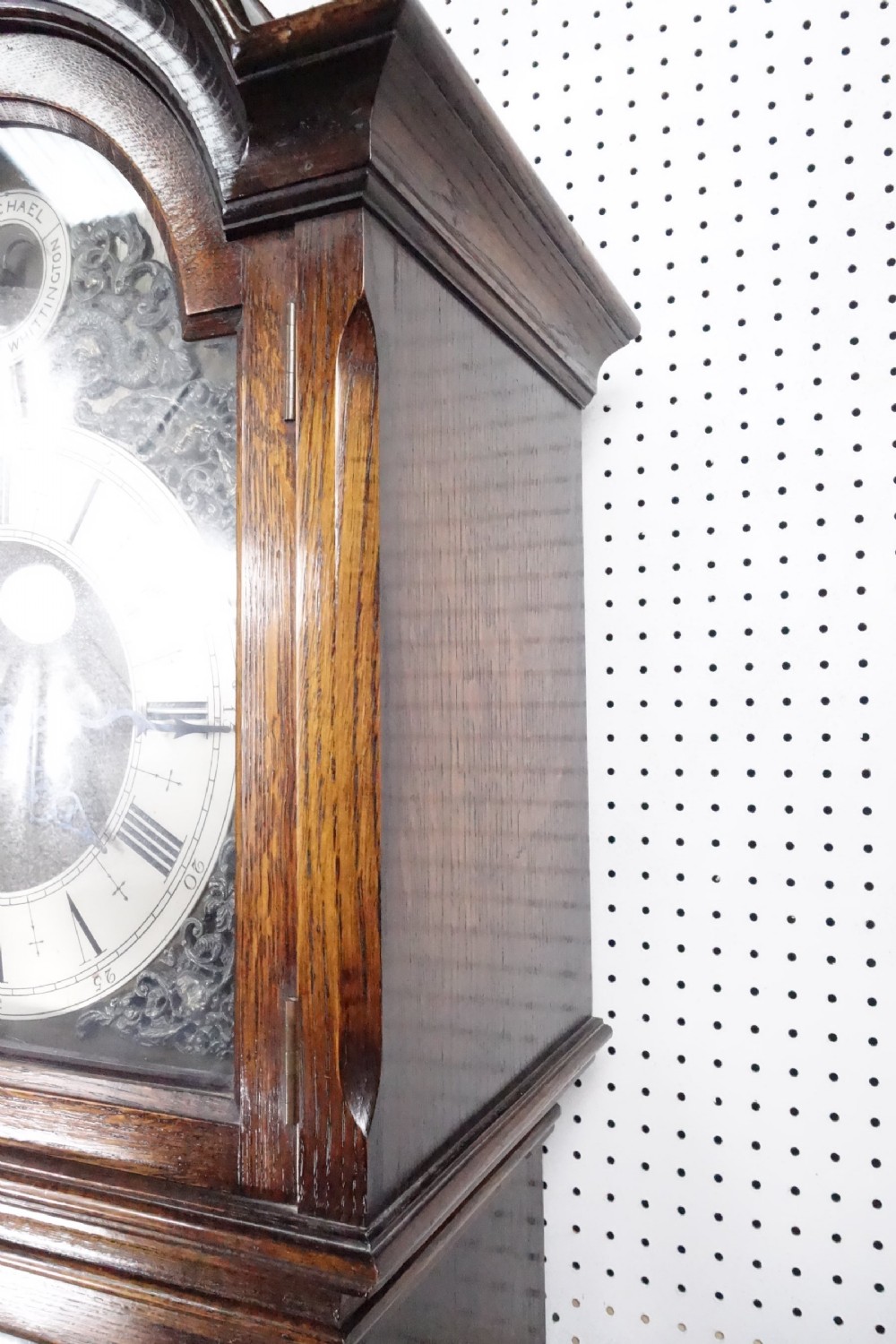 Good Quality Triple Chime Triple Weight Oak Cased Musical Grandmother/Grandfather Longcase Clock - Circa 1920 View V