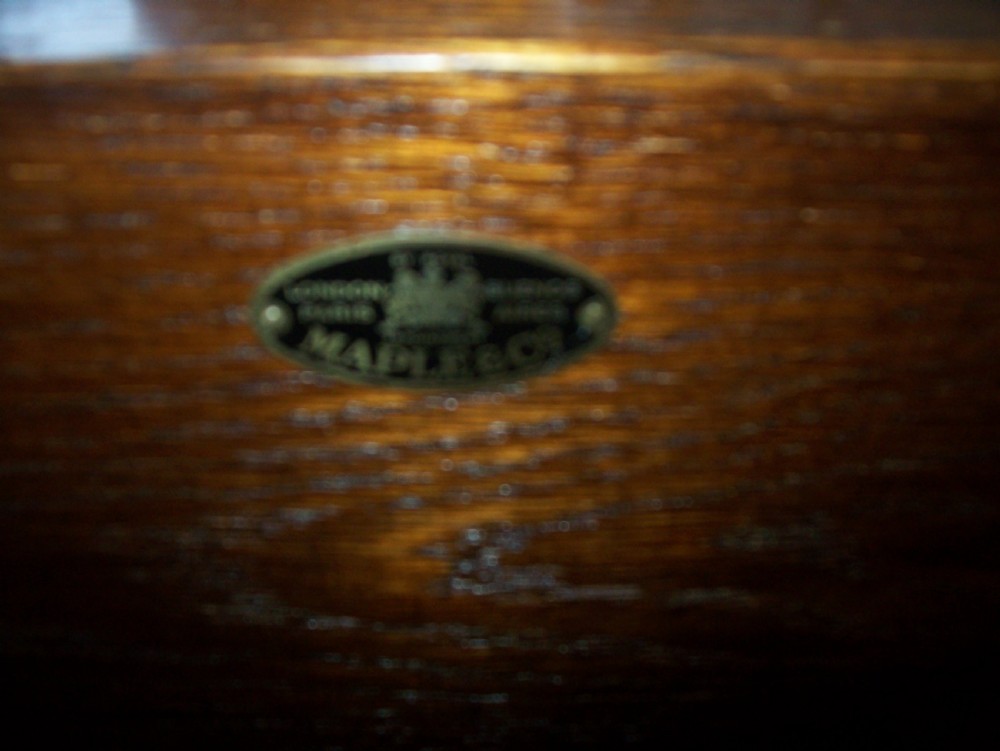 Oak hall seat / monks bench stick stand View VII