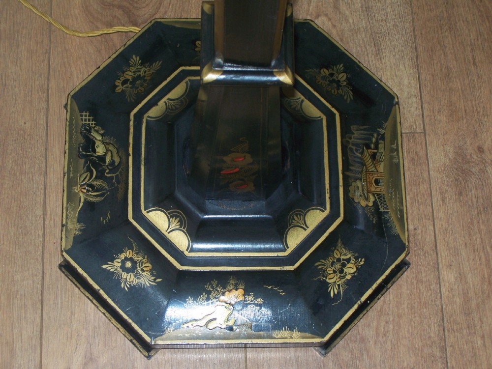 Chinoiserie decorated standard lamp View XI