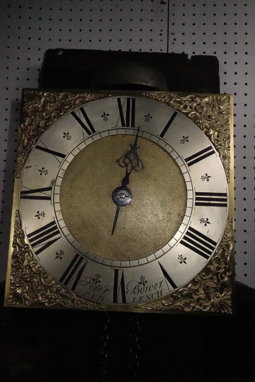 Circa 1740 Early-Mid 18th Century Early Georgian (George II) Birdcage Oak Grandfather Longcase Clock - Peter Bower of Redlench, Somerset. View IV