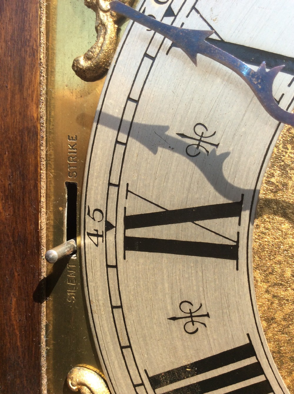 Triple Weight Westminster Chiming Musical Grandmother or Grandfather Longcase Clock with Fine Adjuster Veniers - Circa 1920 View IV