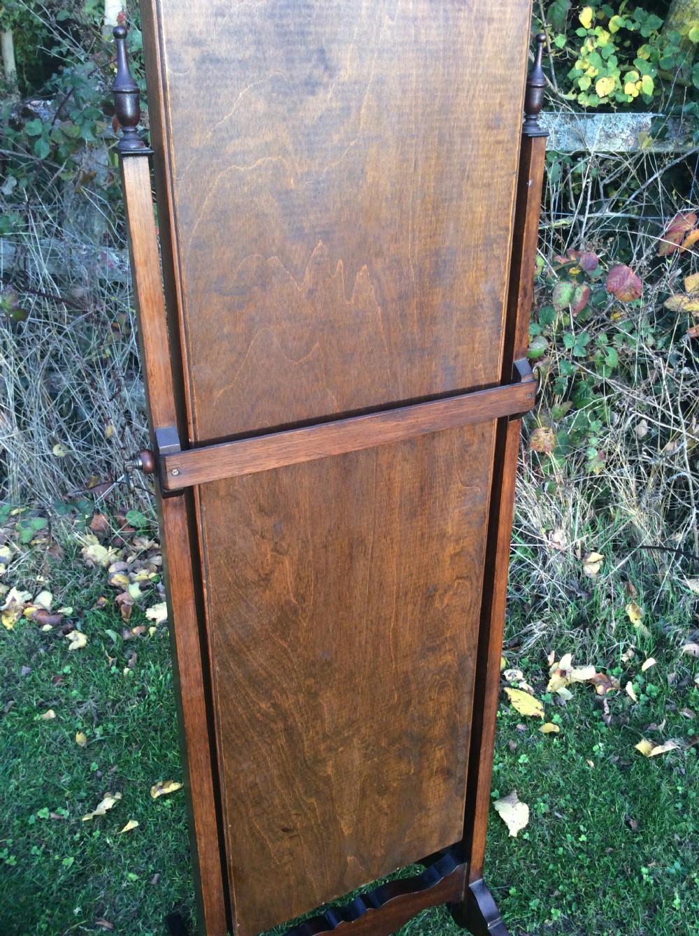 Fine Edwardian Mahogany Cheval Mirror View V