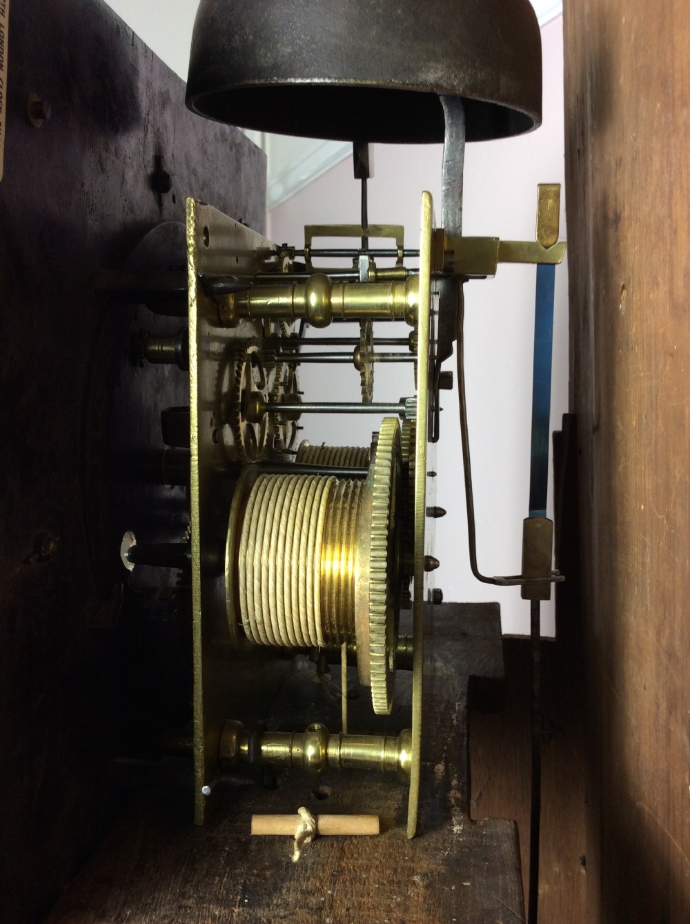 Circa 1747-57 Mid 18th Century George III Oak 8 Day Grandfather Longcase Clock - With Provenance View V