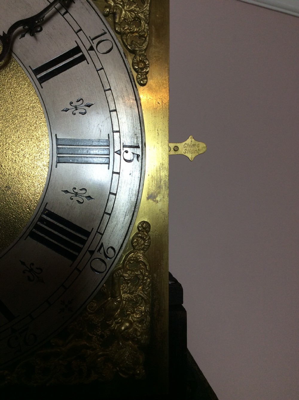 Mellow Sounding Triple Weight Oak with Barley Twist Columns Grandmother or Grandfather Longcase Clock View X