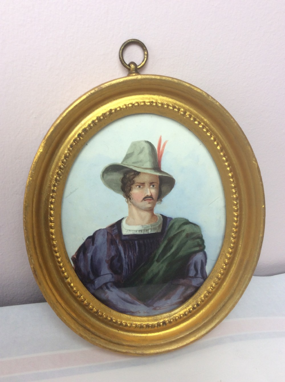 Frame & Glazed Original Miniature Portrait Watercolour  View II