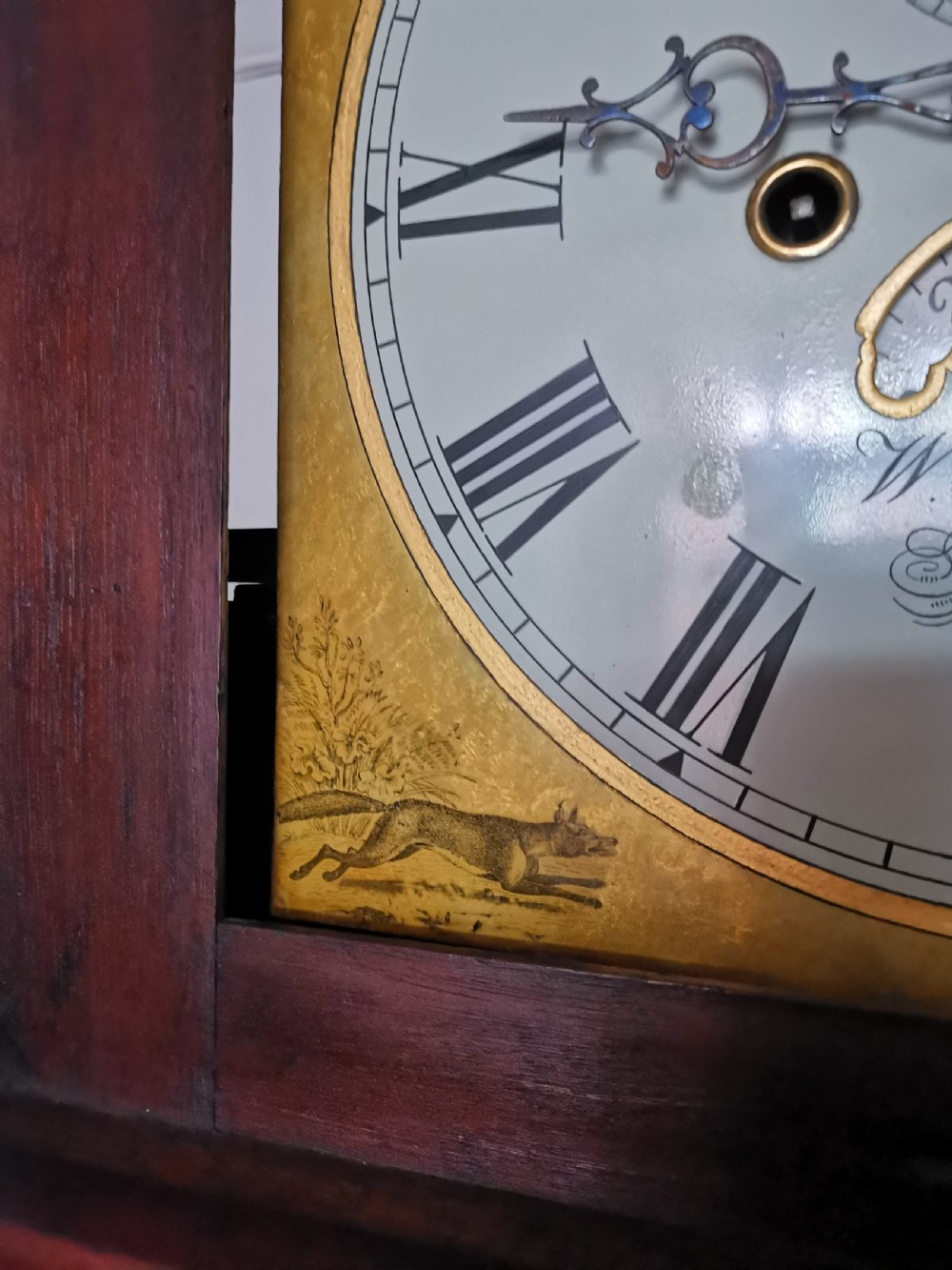 William Bullock of Bath Mahogany 18th/19th Century Grandfather Longcase Clock View VIII