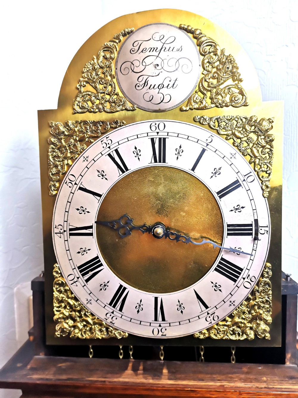 Triple Weight, 2 Mellow Tunes on 8 Gongs Oak Cased Grandmother or Grandfather Musical Longcase Clock View V