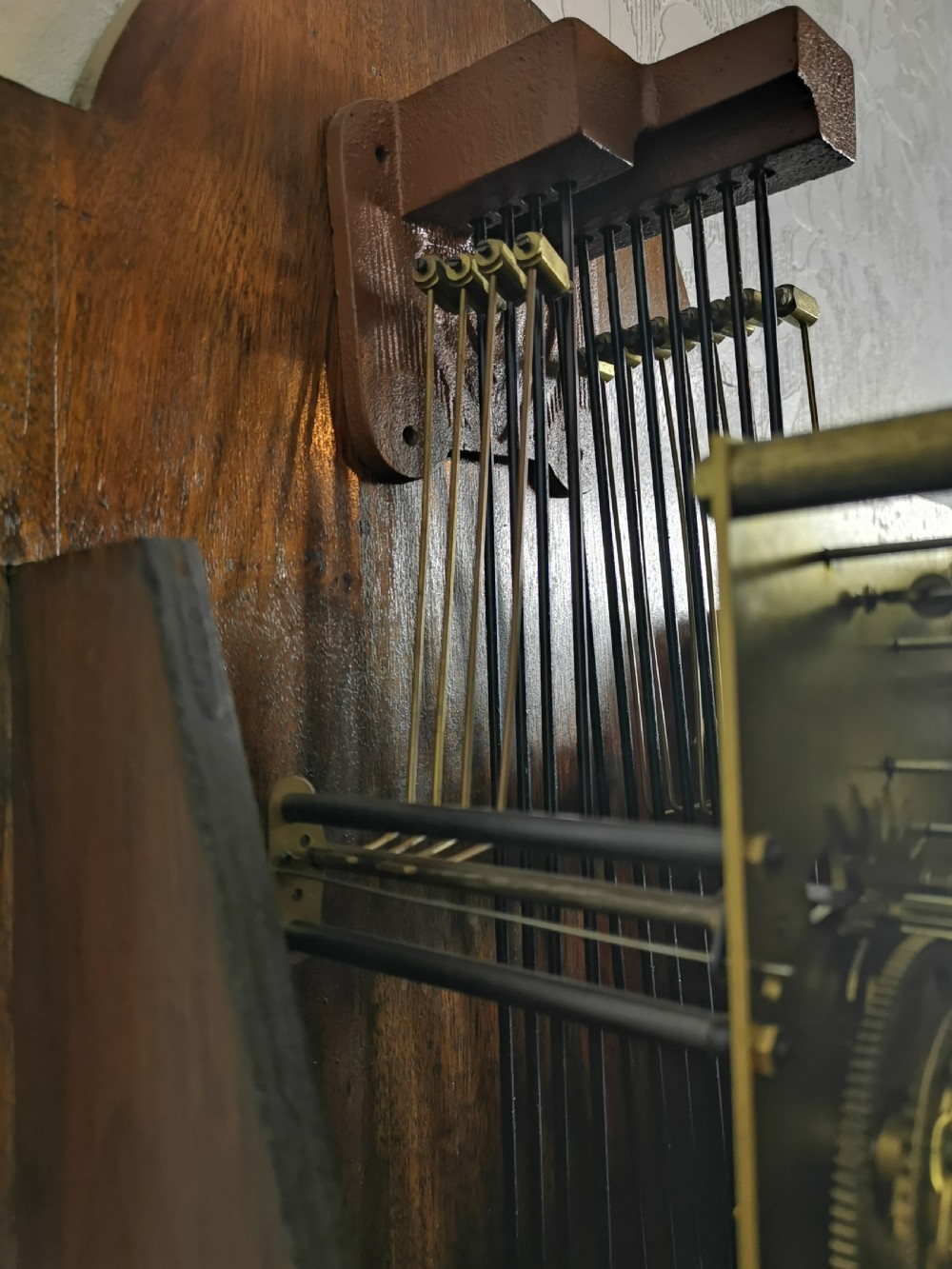 Triple Weight Triple Tune Warm Walnut Grandmother or Grandfather Musical Longcase Clock View VI
