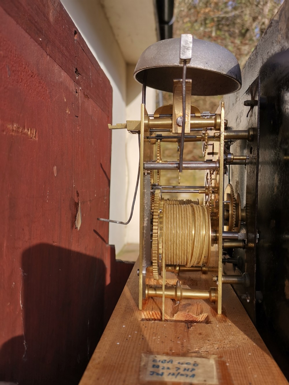 Early 19th C Regency West Country Oak Grandfather Longcase Clock. Ellis & Co Exeter Devon View VII