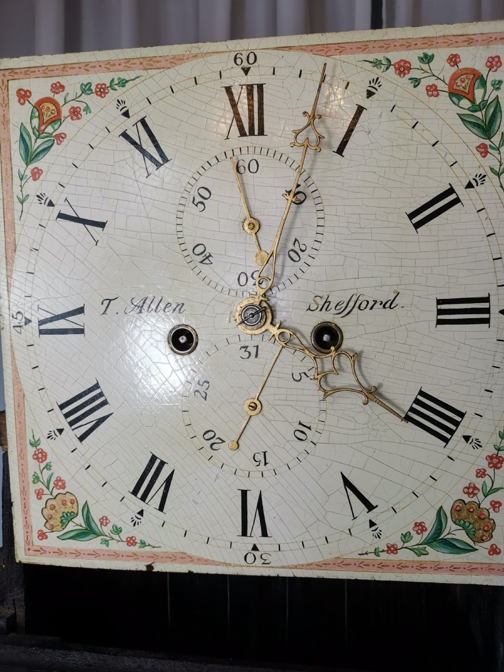 George III Bedfordshire Oak 8 Day Small Grandfather Longcase Clock View V
