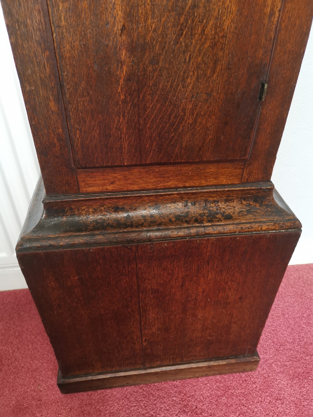 Small (74in) Mid 18th c Wm. Knight of Chalton Hants/Sussex Borders 8 Day Grandfather/Grandmother Longcase Clock with 10in Dial.  View VIII