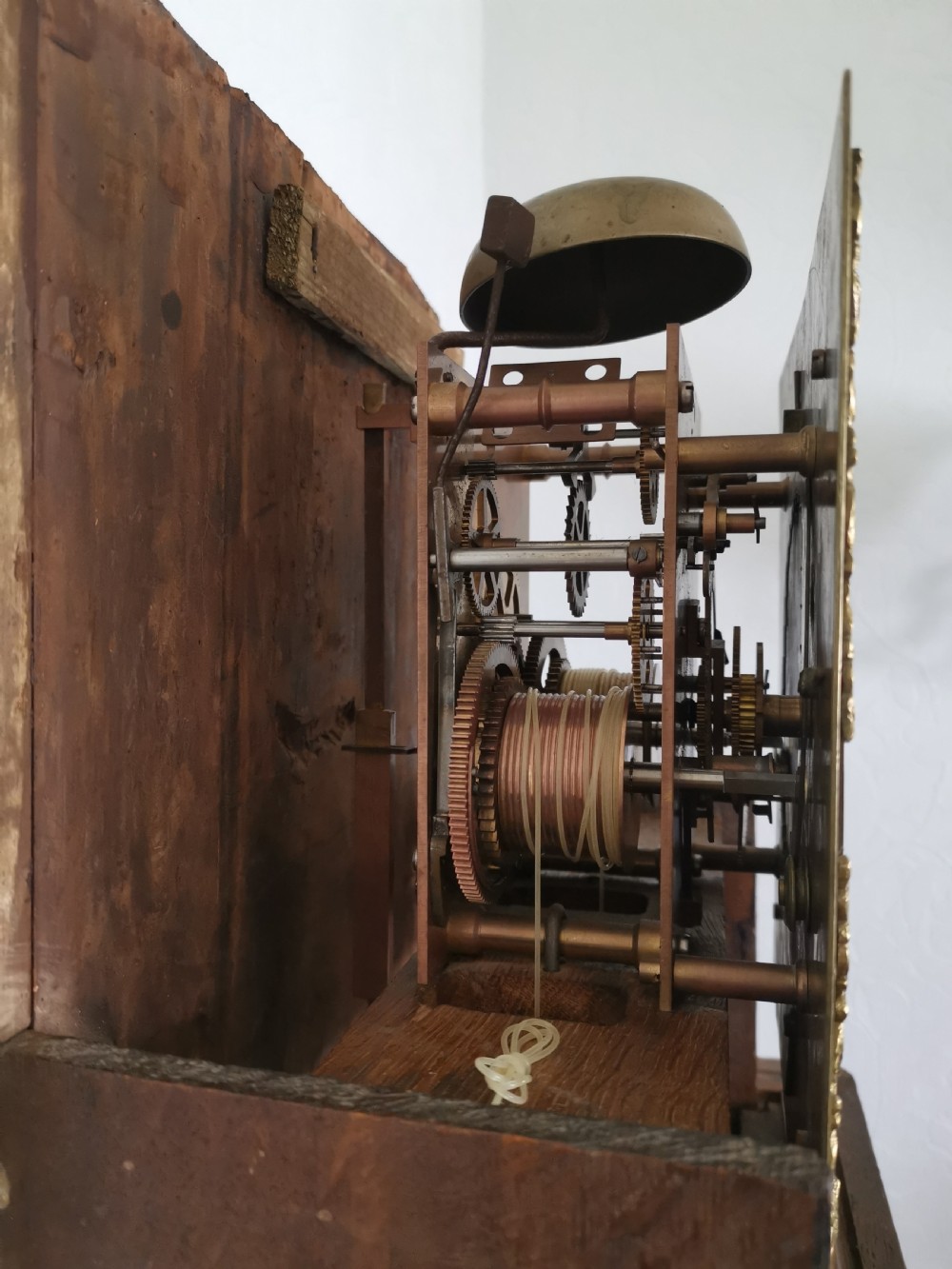 Small (74in) Mid 18th c Wm. Knight of Chalton Hants/Sussex Borders 8 Day Grandfather/Grandmother Longcase Clock with 10in Dial.  View XI