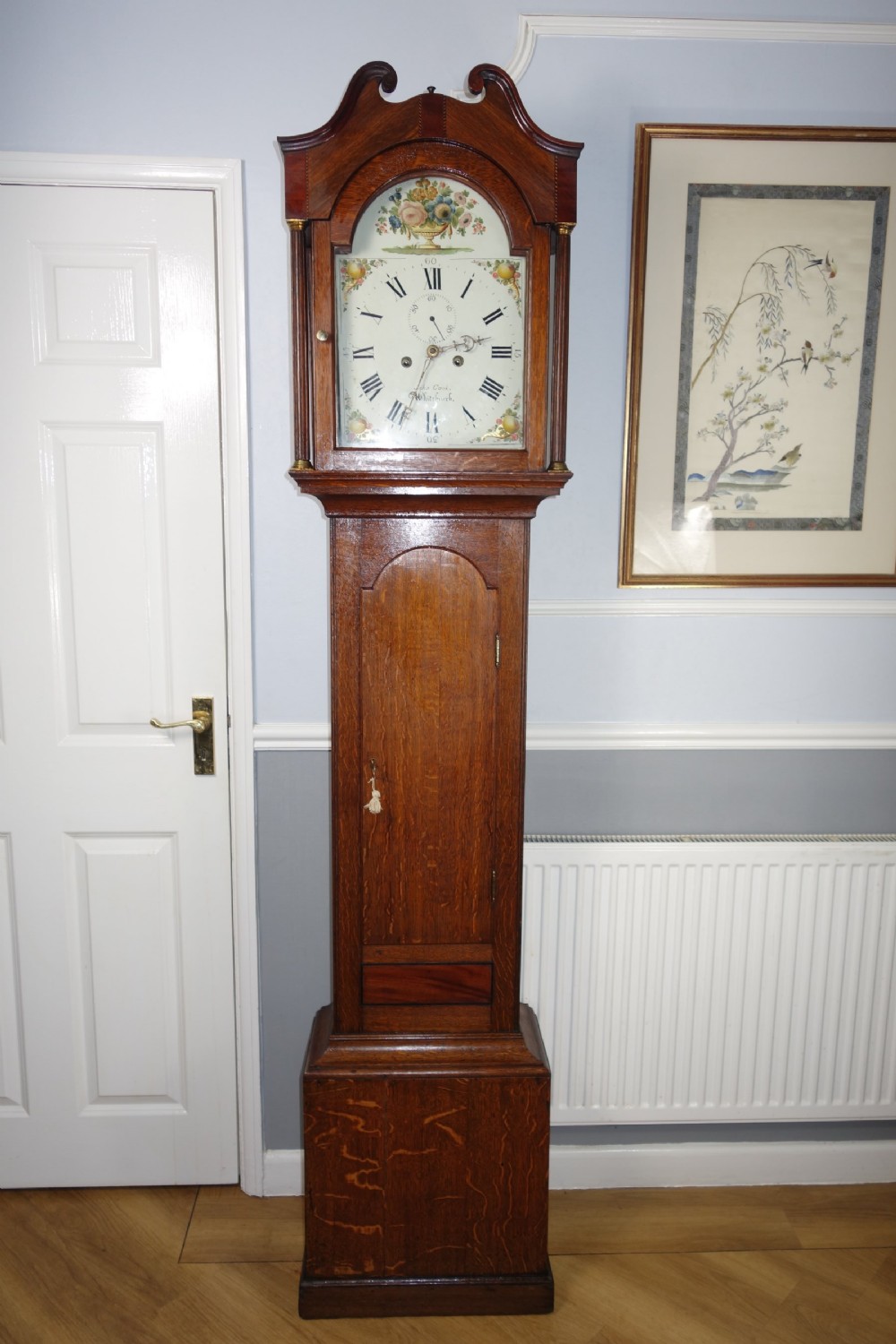 Late 18th C8 Day  George III Mid Georgian John Cook of Whitchurch  Hants Grandfather Longcase Clock