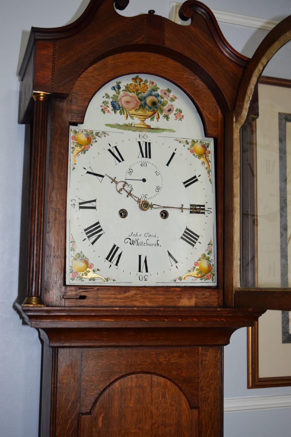 Late 18th C8 Day  George III Mid Georgian John Cook of Whitchurch  Hants Grandfather Longcase Clock View II