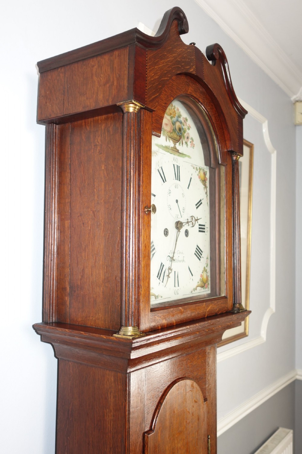 Late 18th C8 Day  George III Mid Georgian John Cook of Whitchurch  Hants Grandfather Longcase Clock View X