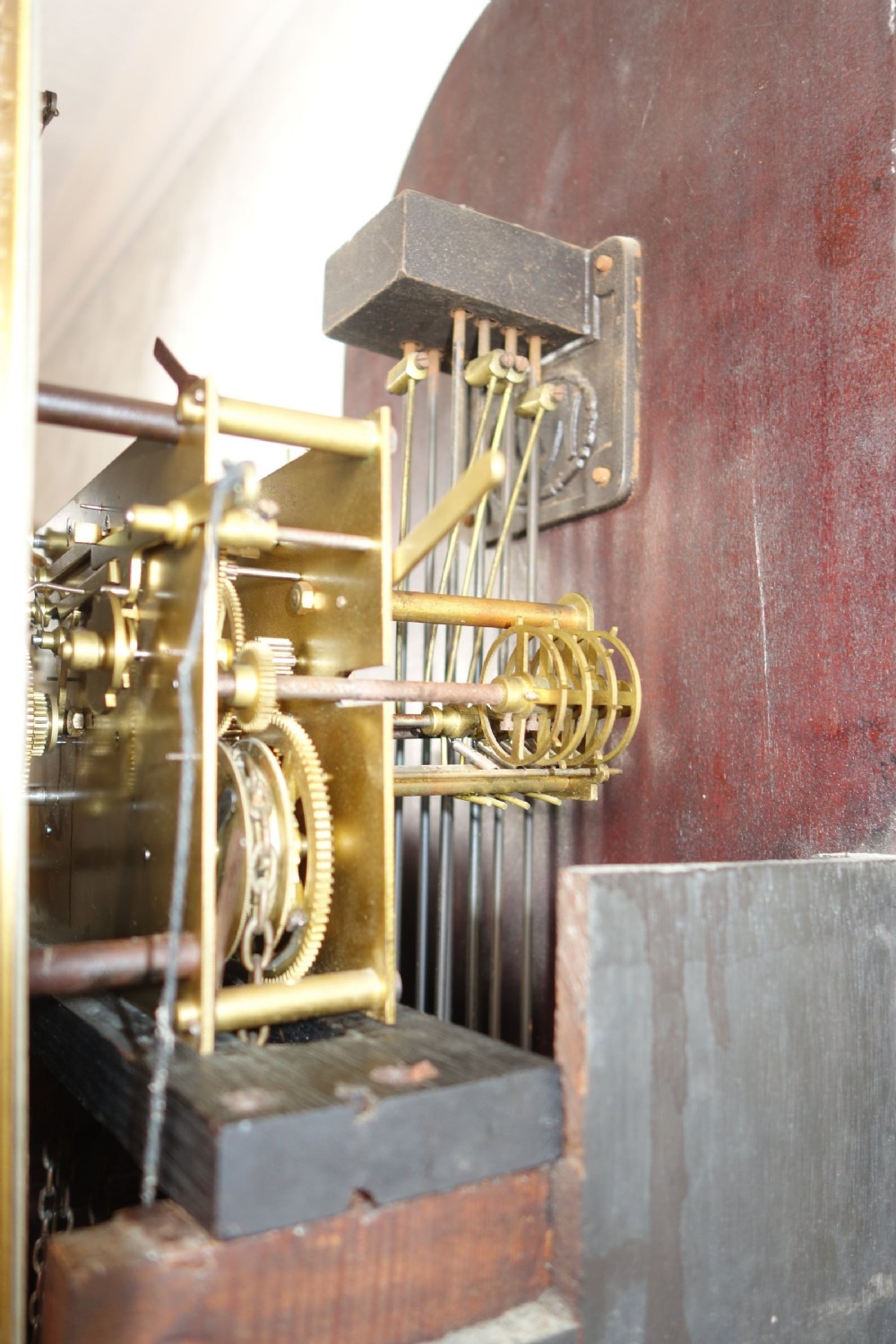 Good Quality Early 20th Century Astragal Glazed Triple Weight Mahogany Grandfather Longcase Clock Playing Westminster Musical Chimes on the Quarter - Chime/Silent Dial View VI