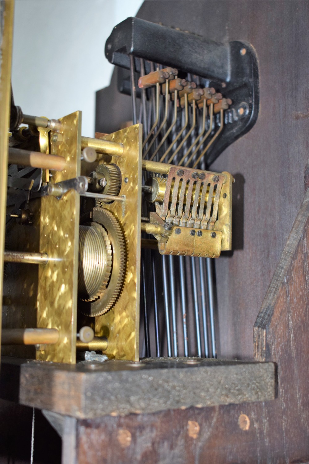 Regulator Quality Solid Oak Astragal Glazed Triple Tune Triple Weight Grandfather or Grandmother Longcase Clock with Deadbeat Escapement & Maintaining Power View V