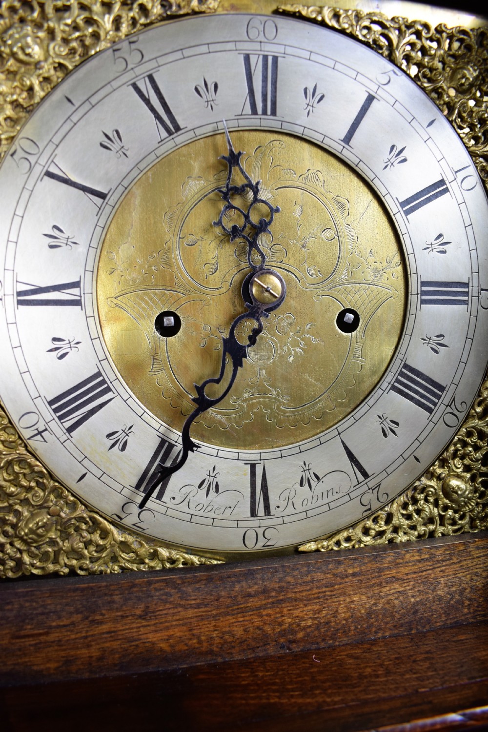 Small (77.5in) 8 Day Mahogany Grandfather Longcase Clock  View IV