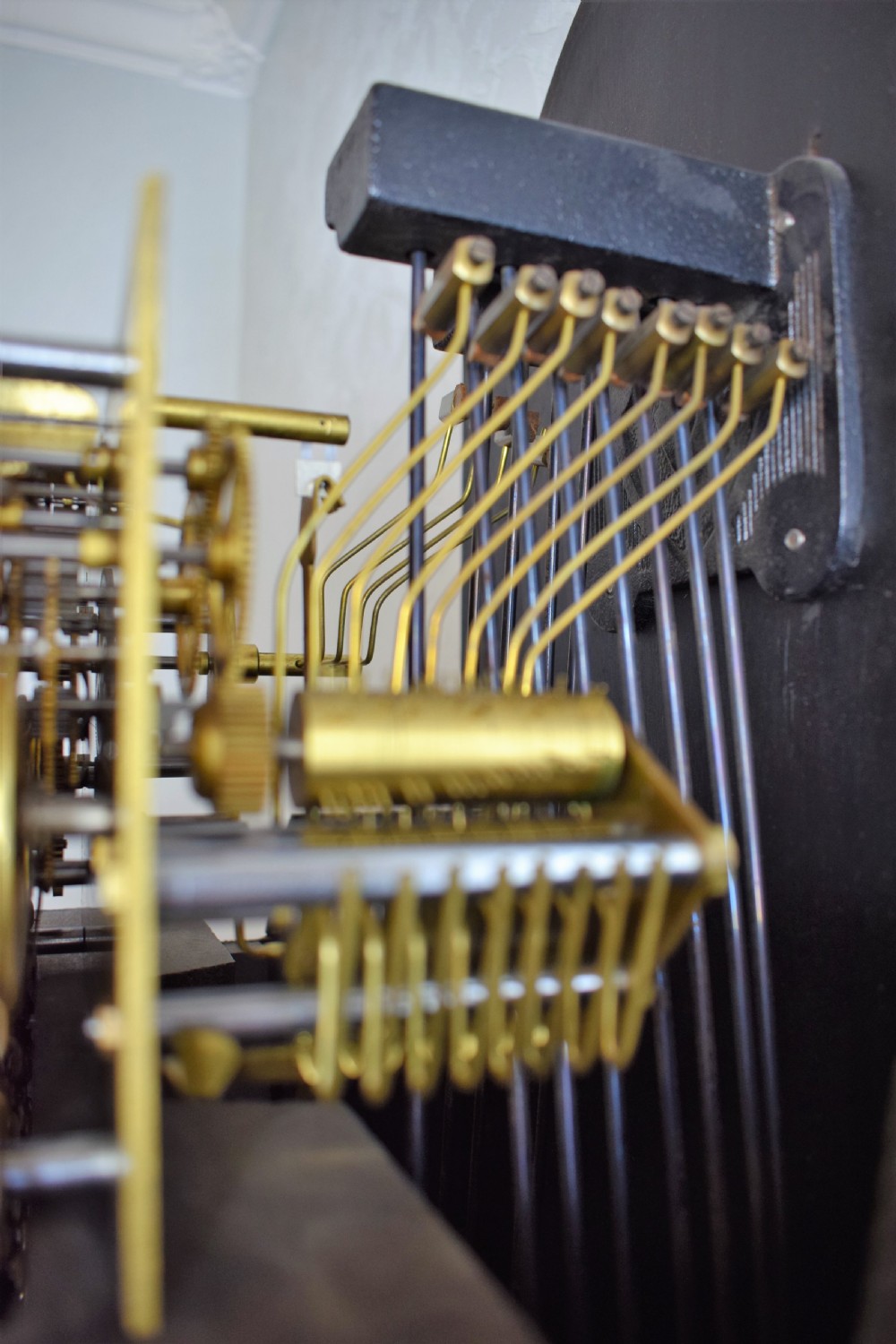 Triple Weight Triple Tune & Silence Glass Fronted Musical Chiming Grandmother or Grandfather Oak Longcase Clock View IV