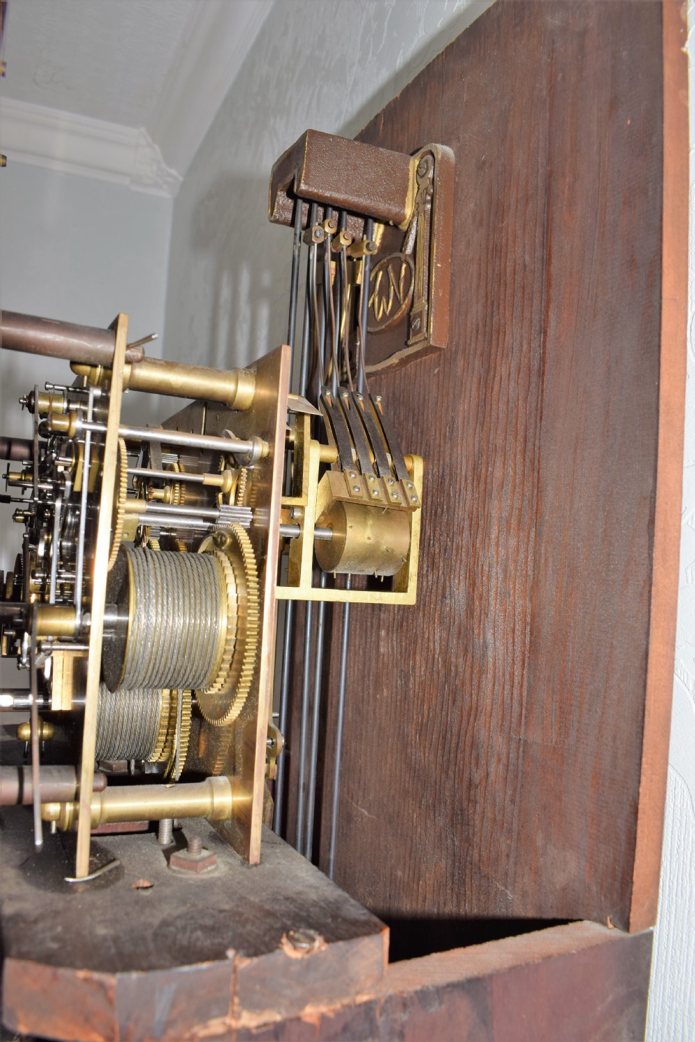 Winterhalder Deadbeat Regulator with Maintaining Power Triple Weight Westminster Chiming Musical Grandfather 8 Day Longcase Clock View VII