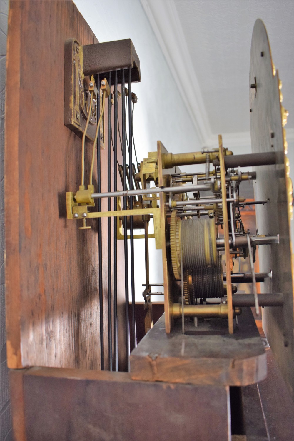 Winterhalder Deadbeat Regulator with Maintaining Power Triple Weight Westminster Chiming Musical Grandfather 8 Day Longcase Clock View VIII