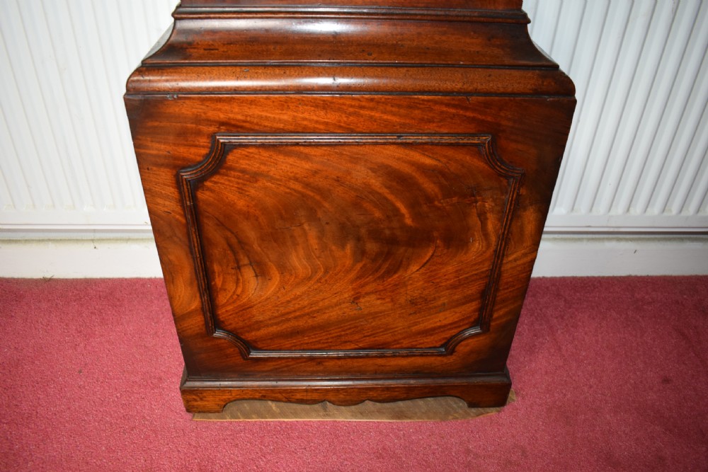 Georgian Moon Phase Mahogany Grandfather Longcase Clock - Birch of Tenterten View IV