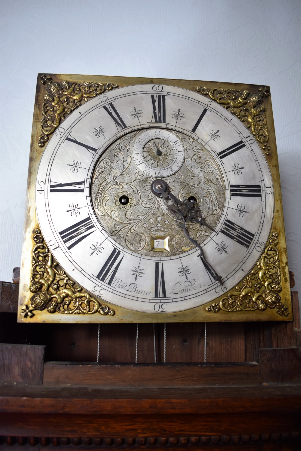 Late 17th c Circa 1690-99 Oak Grandfather Longcase Clock - Matt Bunce of London View V