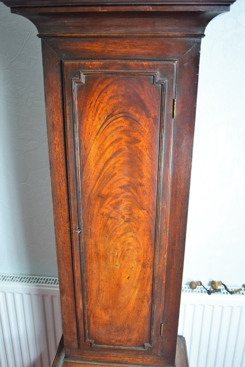 George III Mahogany Grandfather Longcase Clock - Richard Honeybone of Fairford Glos. View II