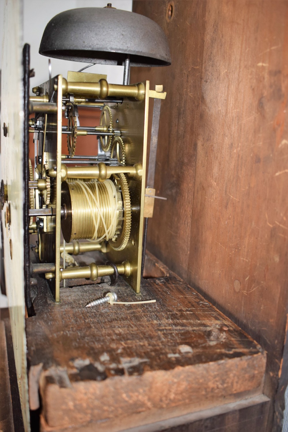 George III Mahogany Grandfather Longcase Clock - Richard Honeybone of Fairford Glos. View VII
