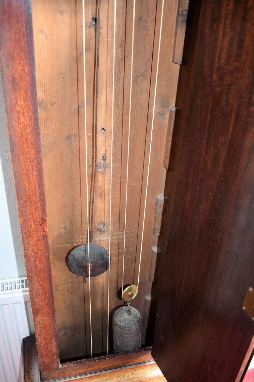 George III Mahogany Grandfather Longcase Clock - Richard Honeybone of Fairford Glos. View IX