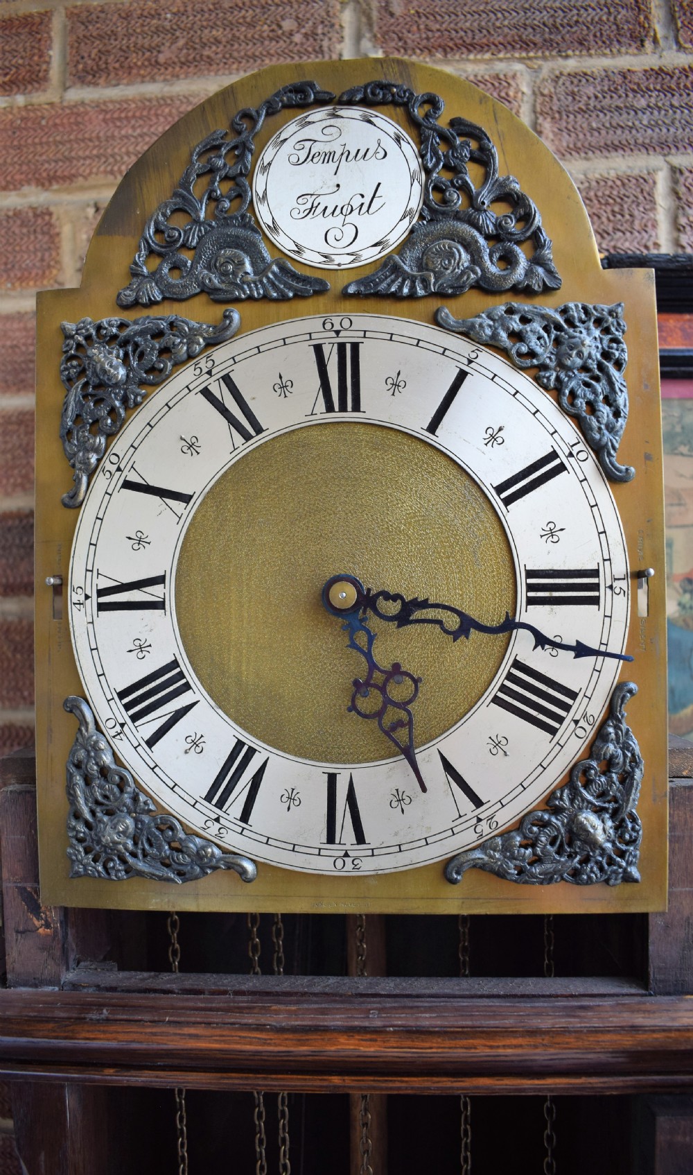 Good Quality Peeless Embee Triple Weight Musical Grandmother or Grandfather Longcase Clock with Astragal Glazed Door View III