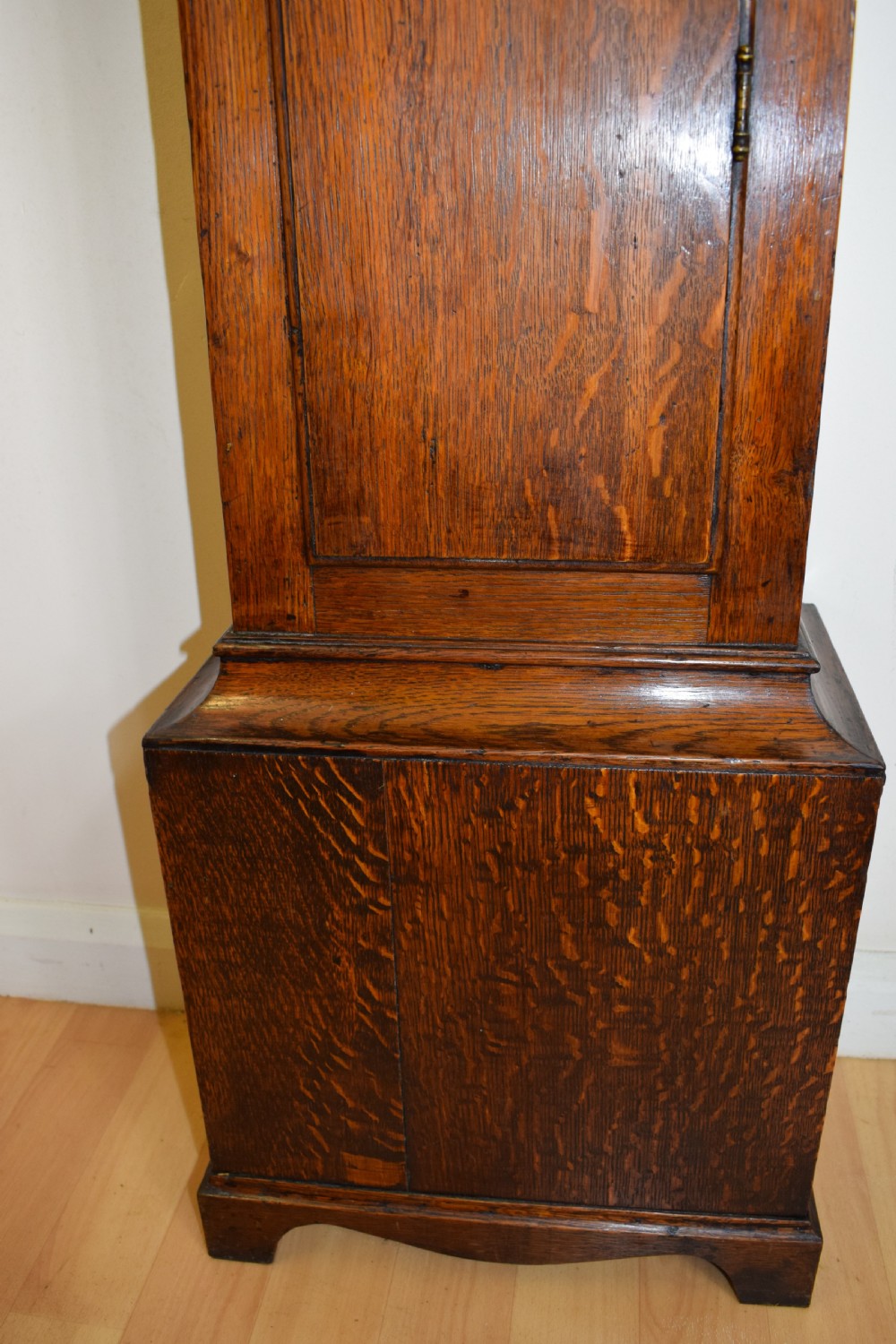Henry Smith of Petersfield Early Georgian Circa 1730 Slim Oak 30 Hour Grandmother/Grandfather Longcase Clock Under 80in High View IX