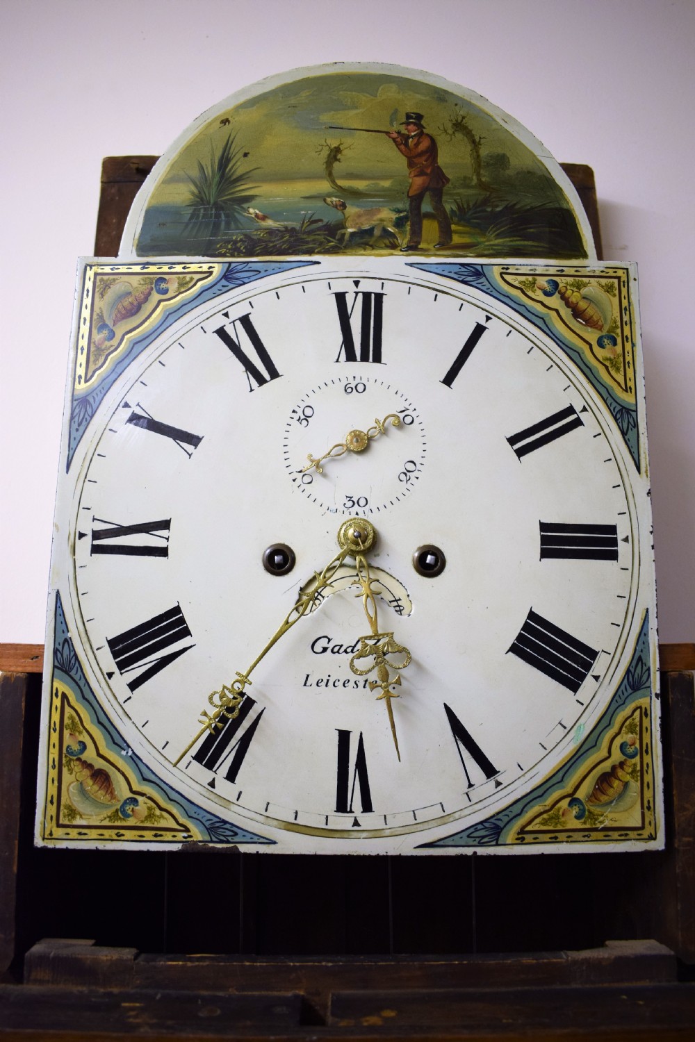 19th Century Mahogany & Oak Grandfather Longcase Clock Gadsby of Leicester  View II
