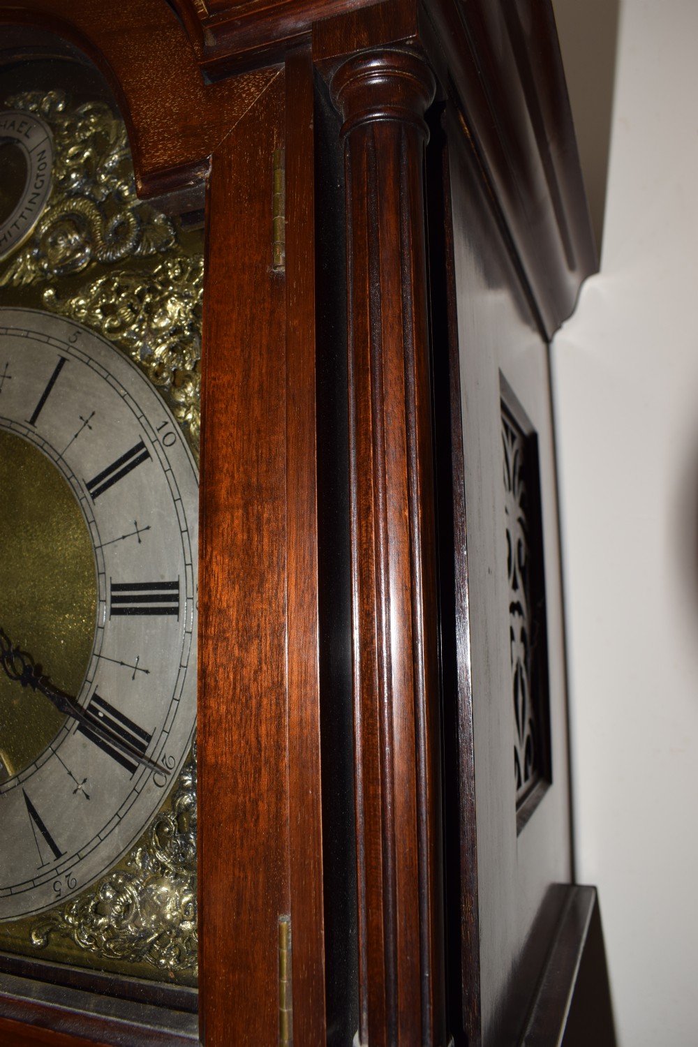 Good Quality Bravingtons Mahogany Grandmother or Grandfather Longcase Clock with Triple Tune and Triple Weight Peerless Musical Movement View II