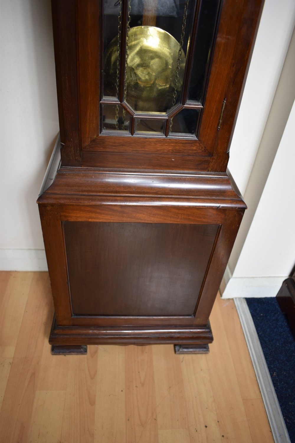 Good Quality Bravingtons Mahogany Grandmother or Grandfather Longcase Clock with Triple Tune and Triple Weight Peerless Musical Movement View VI