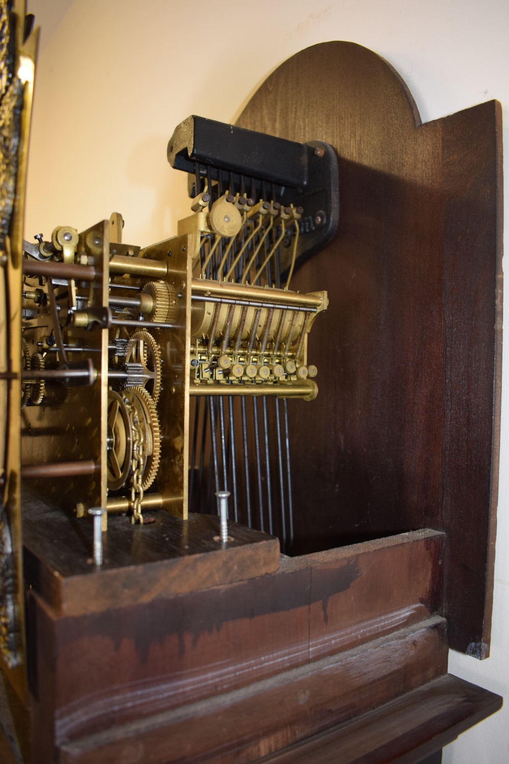 Good Quality Bravingtons Mahogany Grandmother or Grandfather Longcase Clock with Triple Tune and Triple Weight Peerless Musical Movement View VII