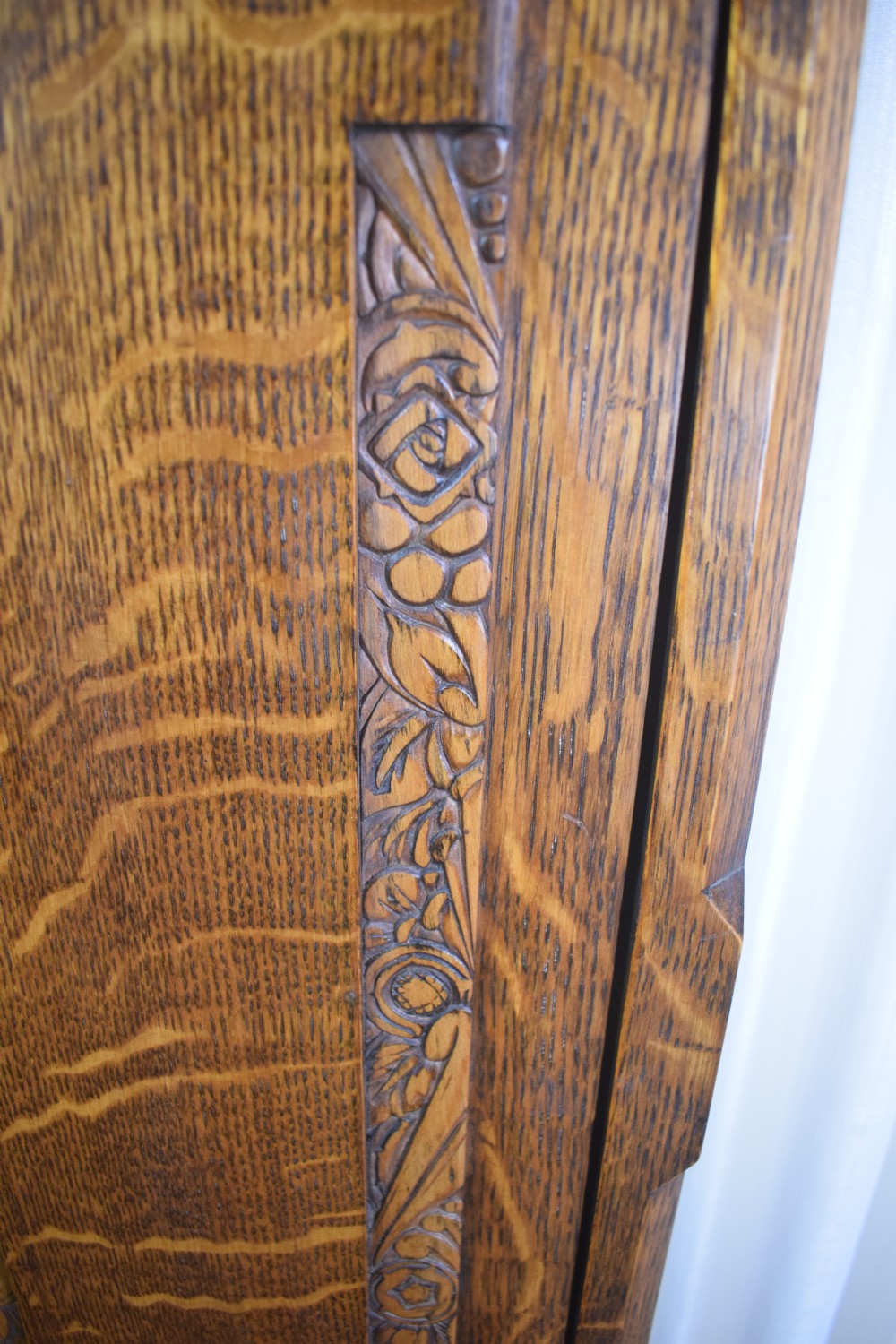 Good Quality Quarter Chiming Triple Musical Tune Triple Weight German  8 Day Movement in A Very Attractive English Grandfather or Grandmother Oak Longcase Clock View X