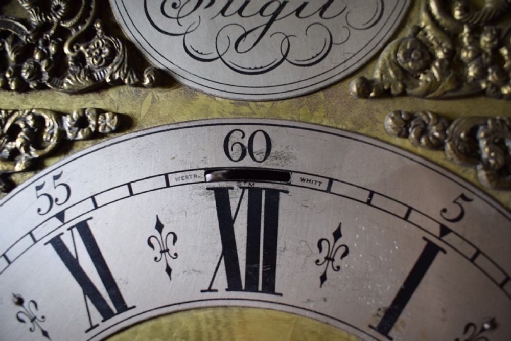 Triple Tune, Triple Weight Oak Musical Chiming Grandmother or Grandfather Longcase Clock with  Astragal Glazed Trunk Door View XI