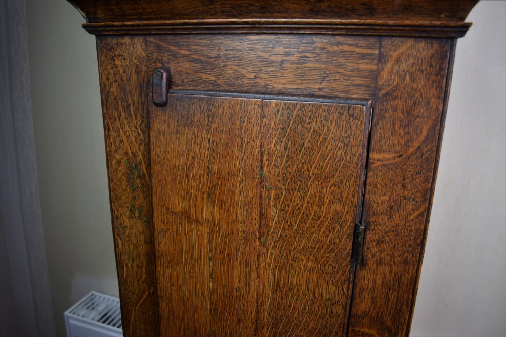 Oak J. Gibson of London CC 1669 - Late 17th C. Oak Grandfather Longcase Clock View IX