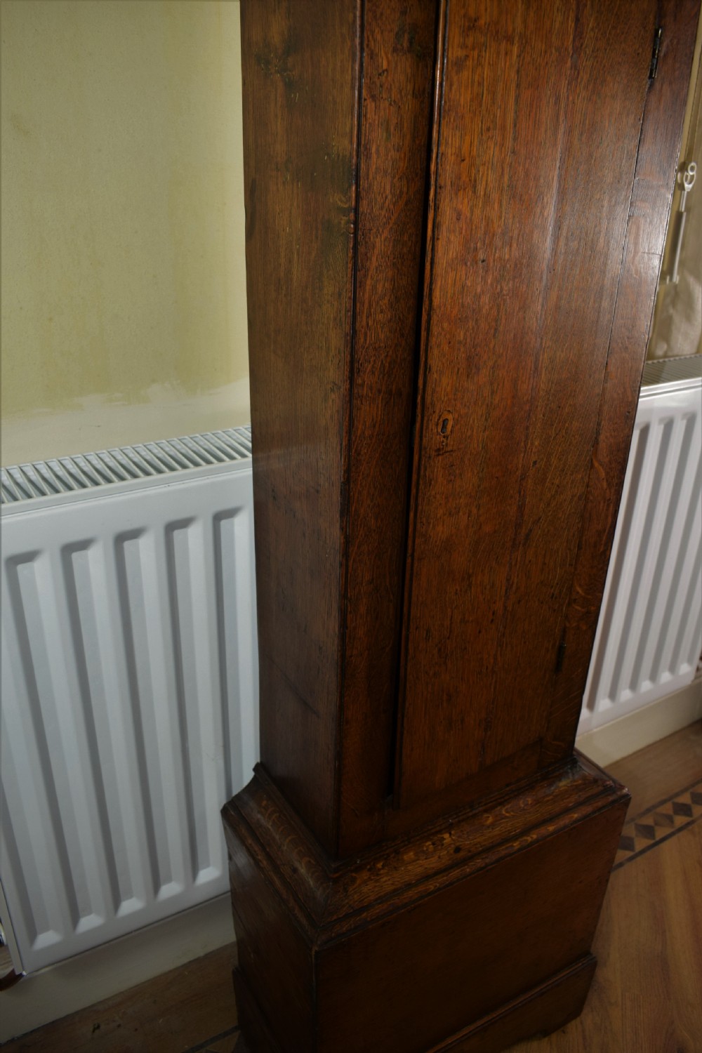 Oak J. Gibson of London CC 1669 - Late 17th C. Oak Grandfather Longcase Clock View XVII