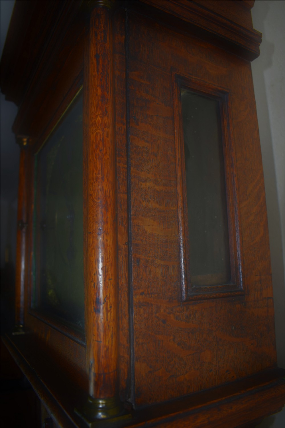 Oak J. Gibson of London CC 1669 - Late 17th C. Oak Grandfather Longcase Clock View XXI