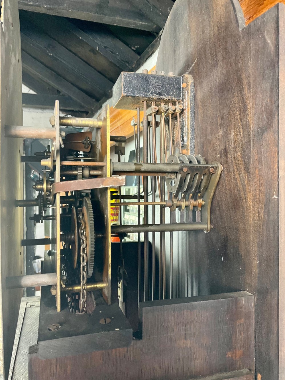 English Oak Longcase Clock Playing Weight Driven Quarter Westminster Musical Chimes - Grandmother/Grandfather Size View VIII