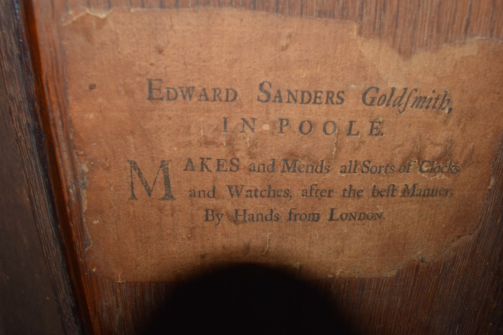 Early Georgian C. 1730 Oak Grandfather Longcase Clock 